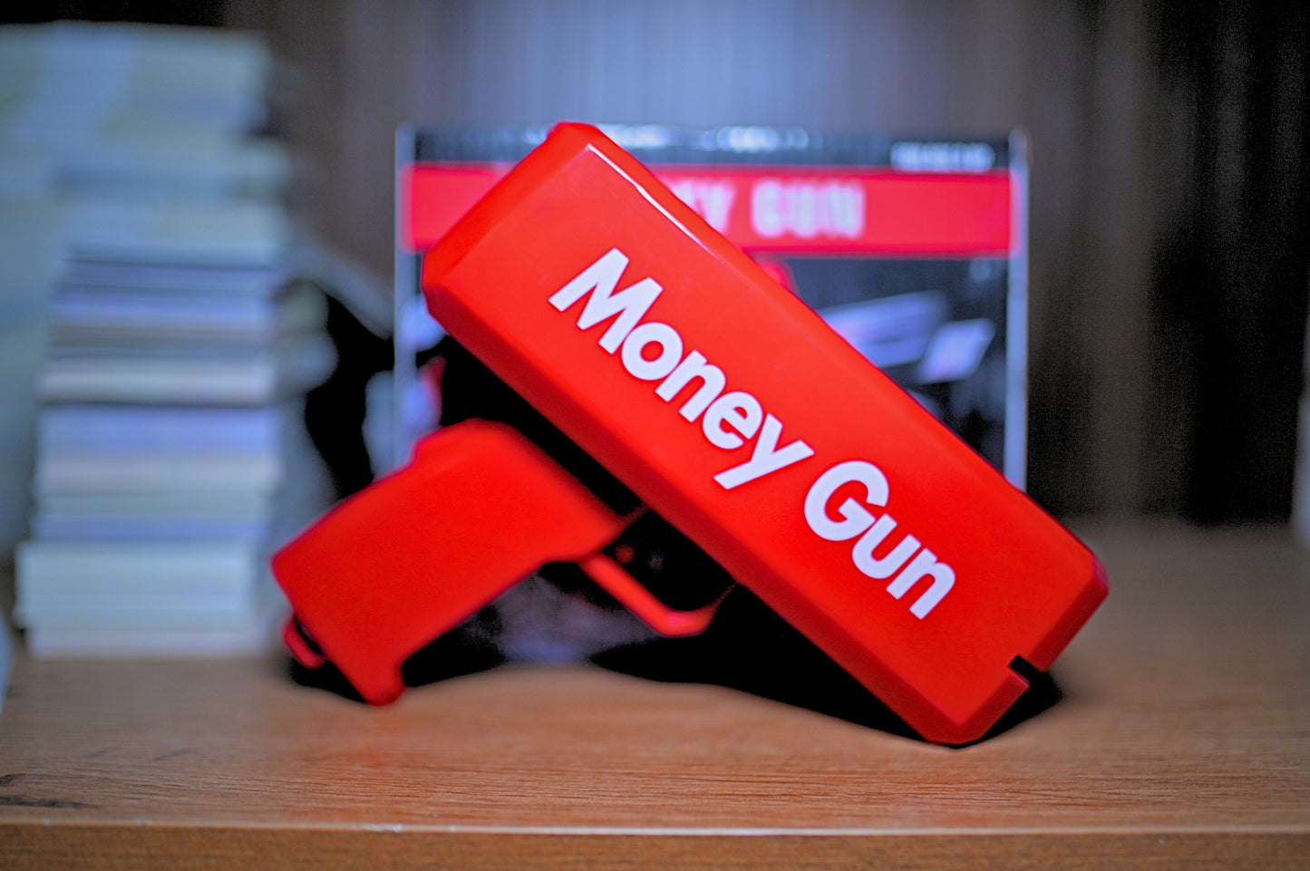 Money Gun + Dollars Stack
