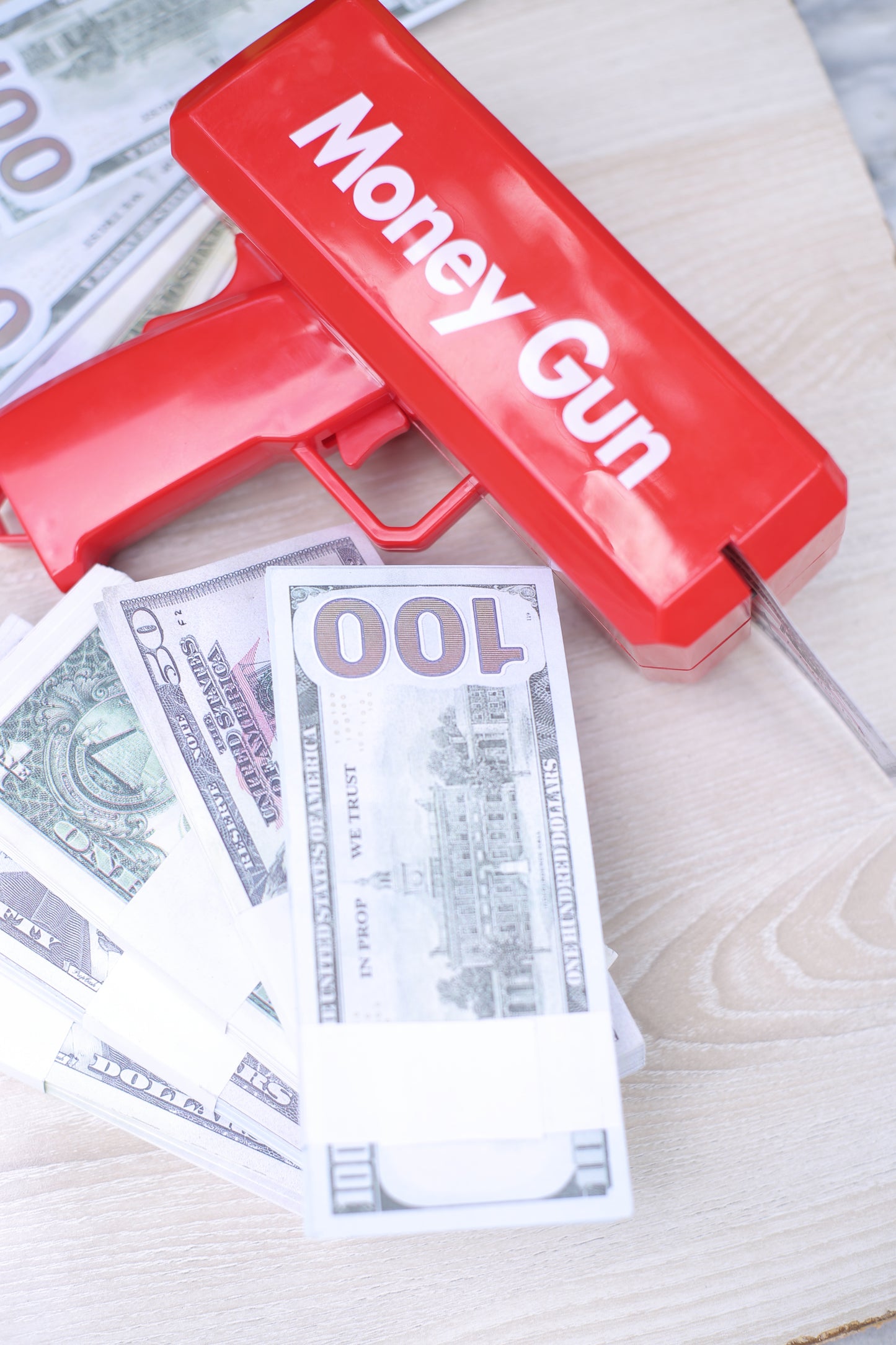 Money Gun + Dollars Stack
