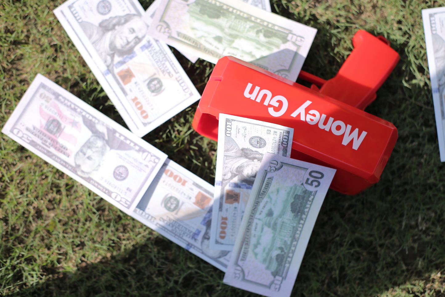 Money Gun + Dollars Stack