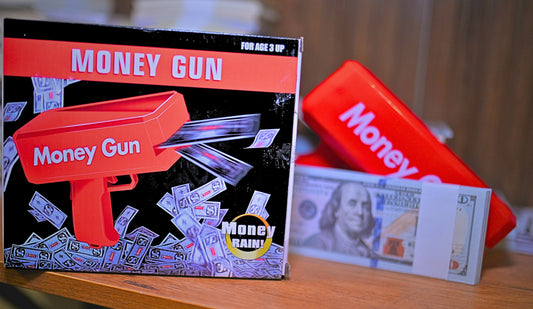 Money Gun + Dollars Stack